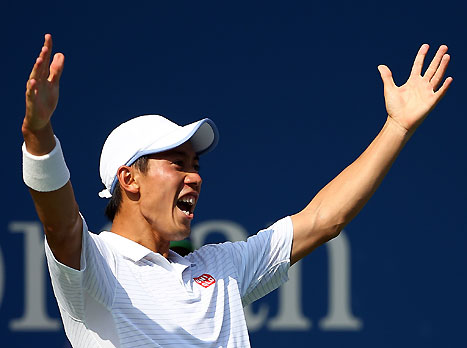 נישיקורי חוגג גמר יפני ראשון בהיסטוריה (gettyimages)