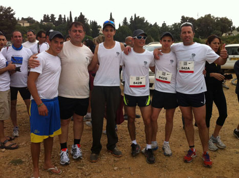 שחר והחברים. "התחבר מאוד למירוץ"