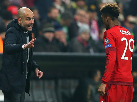 מרוצה. פפ עם קומאן (Getty)