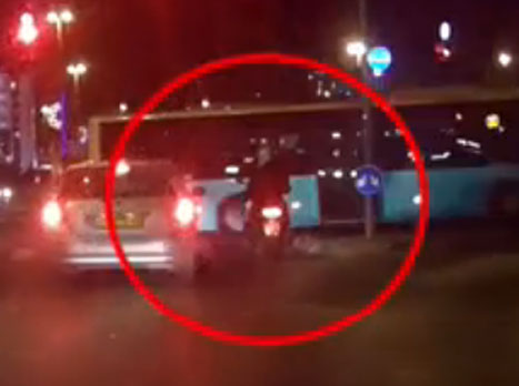 נמלט תוך חציית רמזורים אדומים (דוברות משטרת ישראל)