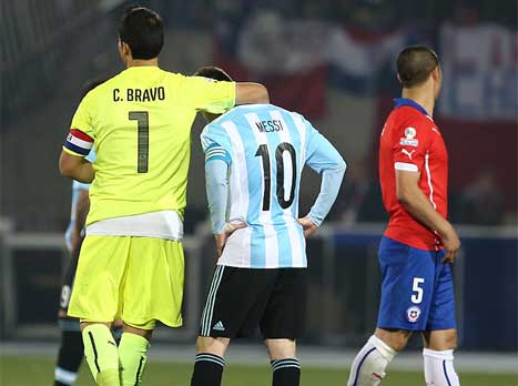 הזדמנות לסגור חשבון. מסי עם בראבו (Getty)