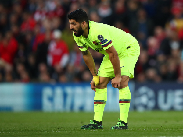 סוארס בחוץ. ברצלונה תסתדר בלעדיו? (GETTY)