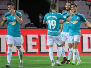 הפקרות של הגנת ברצלונה אפשרה לבאסקים לנצח בתוספת הזמן (GETTY)