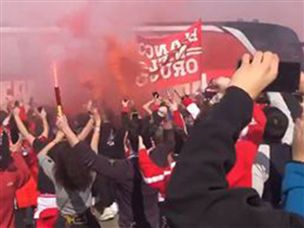 מוכנים: אוהדי אתלטיקו בטירוף לפני הדרבי