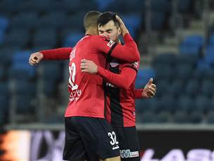 שהשיגה את השער מאוז'בולט (צילום: ברני ארדוב)