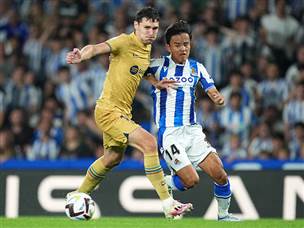 כריסטנסן וקובו. הבאסקים כמעט הצליחו להפוך (Juan Manuel Serrano Arce/Getty Images)