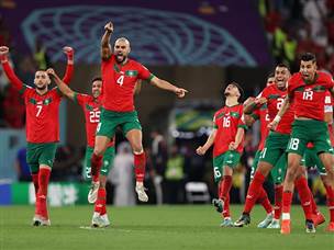 הנבחרת הערבית הראשונה לשחק ברבע גמר מונדיאל (GETTY)