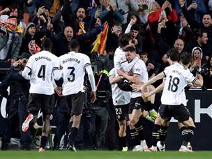 ולנסיה נראתה נפלא במחצית הראשונה (Getty)