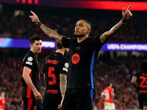 ברצלונה משיגה 0:1 יקר על בנפיקה (Getty)