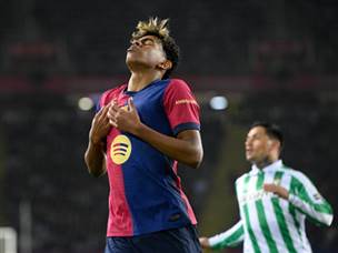 ערב מאכזב של לאמין ימאל (Getty)