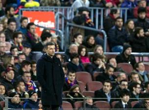 ספג בוז רועם מהיציעים. לואיס אנריקה (Getty)