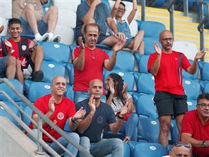 הקהל של חדרה. יכול להיות מרוצה מההישג אך לא מההופעה(אלן שיבר)