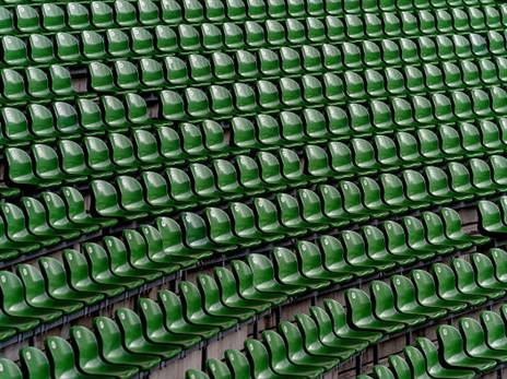 יציעים ריקים בגרמניה בזמן משחק (getty)