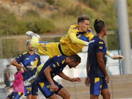 גם הוא חוזר לכושר. יאניוטיס (באדיבות מכבי ת"א)