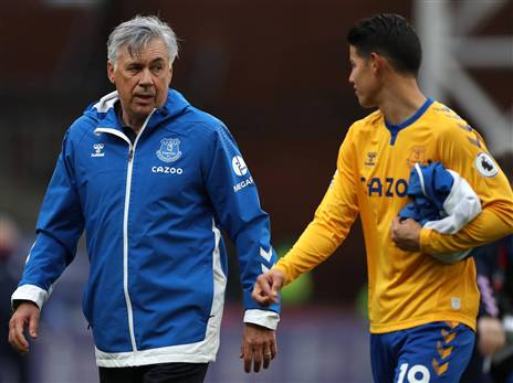 אנצ'לוטי עם חאמס. ליברפול מחכה (Getty)