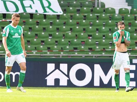 ורדר ברמן. 9 הפסדים ב-10 המשחקים האחרונים הורידו אותה לליגת המשנה (Getty)