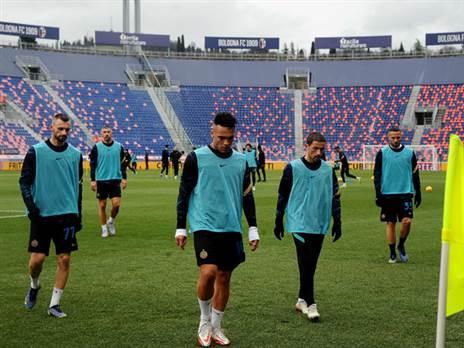 התחממו לחינם. שחקני אינטר (getty)