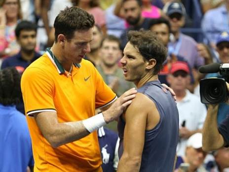 חואן מרטין דל פוטרו ורפאל נדאל. הארגנטינאי עוזב, הספרדי עדיין איתנו (Getty)