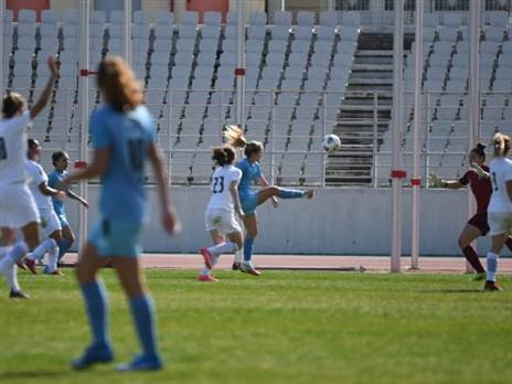 גם היא הבקיעה. סלימהוג'יץ' (צילום: אוקסנה דניסוב)