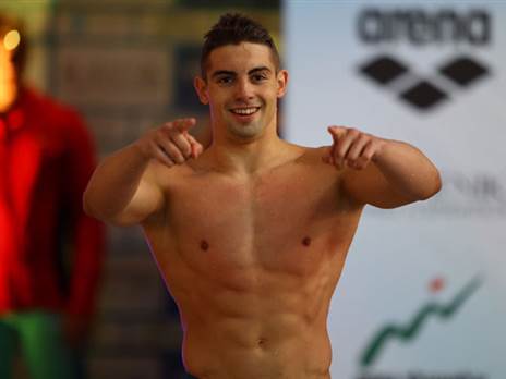 שבר שיא ב-100 מ' חזה. פיצ'וגין (גלעד קוולרצ'יק, באדיבות איגוד השחייה)