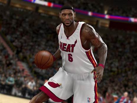 לברון ב-2010, שנה ראשונה במיאמי - קרדיט: 2K