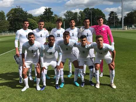 ה-11 שעלו למשחק בקליירפונטיין (באדיבות ההתאחדות לכדורגל)