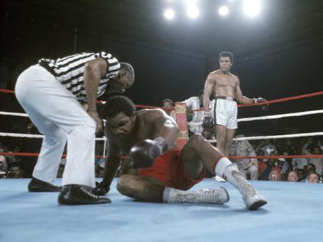 אחד מאירועי הספורט הגדולים בהיסטוריה. עלי נגד פורמן (GETTY)