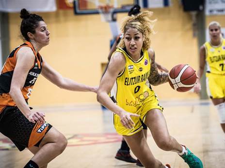 שלטה מתחת לסלים. אוסטין (FIBA)