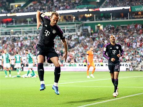 הארי קיין חוגג בבכורה. האנגלי מרגיש בבית (GETTY)