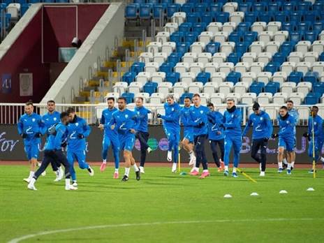 שחקני נבחרת ישראל מתאמנים בקוסובו (Getty)