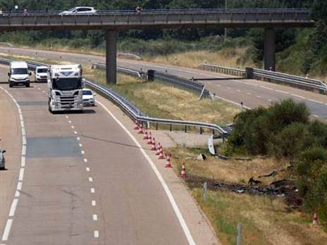 זירת התאונה (GETTY)