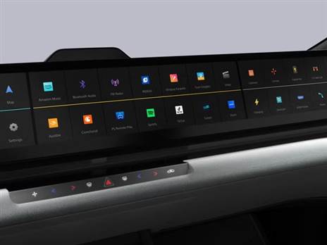 מסכים ושירותי תוכן של SONY, וזה רק המסך שמול הנוסע