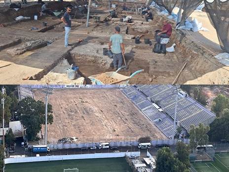 מגרש כדורגל או אתר עתיקות? כך וינטר נראה (צילום: עמוד הפייסבוק של בוקי נאה)