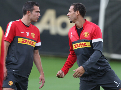 ואן פרסי ופרדיננד מתכוננים (gettyimages)