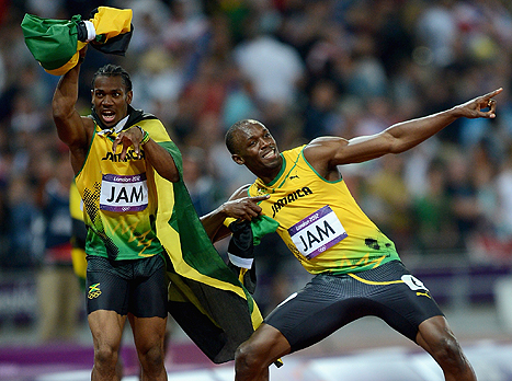 בולט ובלייק, חגגו בציריך (gettyimages)