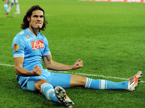 קבאני. לוהט גם בליגה האירופית (gettyimages)