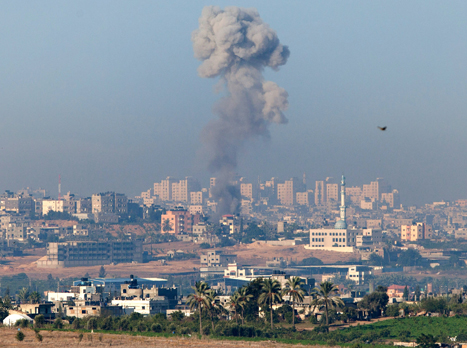 אש בעזה. ימים של מלחמה (gettyimages)