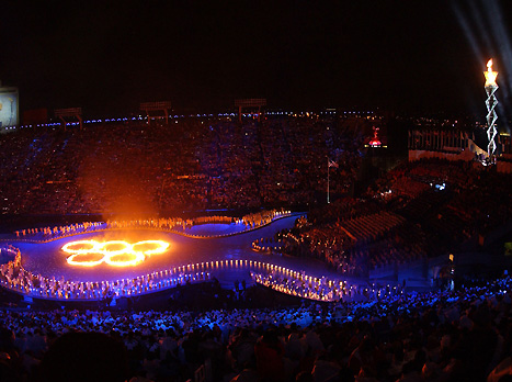 טקס הפתיחה בסולט לייק סיטי ב-2002 (gettyimages)