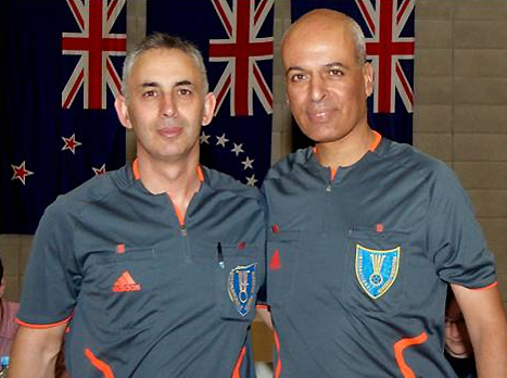 מביאים כבוד לענף. יורם פרץ ושלמה כהן (באדיבות איגוד הכדוריד)