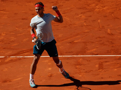 נדאל. עוד וי על החימר (gettyimages)