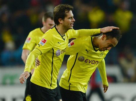 אובמיאנג. דורטמונד הזיעה (GETTYIMAGES)