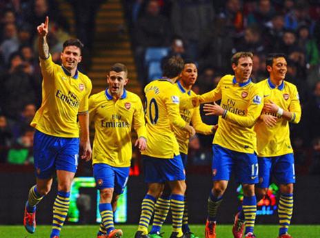 ניצחון ליגה 4 ברציפות לתותחנים (GETTYIMAGES)