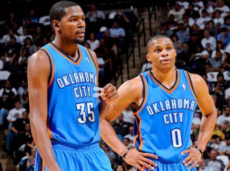 חוזרים לשתף פעולה. ווסטברוק ודוראנט (gettyimages)