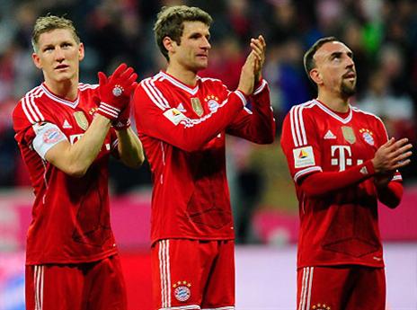 אליפות באמצע מרץ? שחקני באיירן בפוזה מוכרת (gettyimages)