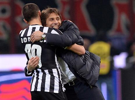 קונטה ובונוצ'י, ישמחו גם אחרי ליון? (Gettyimages)