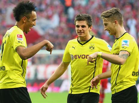 רויס והחברים דרסו גם את באיירן (GETTYIMAGES)