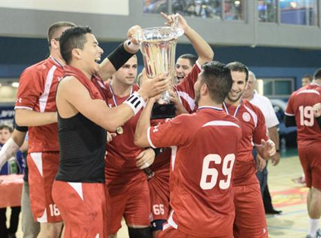 הגביע הוא אדום (צילום: עמית שיסל, איגוד הכדוריד)