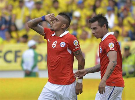 כל צ'ילה מחזיקה אצבעות. וידאל יהיה כשיר בזמן? (gettyimages)