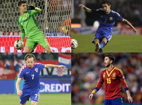 שווה לבחור בהם. קורטואה, די מריה, ראמוס וראקיטיץ' (GETTYIMAGES)