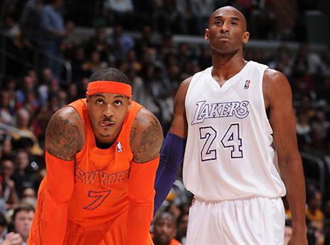 בקרוב באותה קבוצה? קובי וכרמלו (GETTYIMAGES)